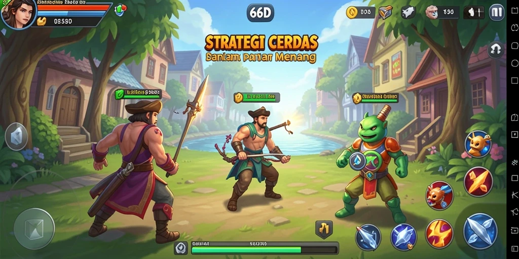Gambaran gameplay menakjubkan dari 66D yang penuh strategi.
