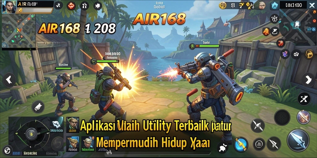 Tampilan screenshot utama AIR168 menunjukkan antarmuka aplikasi Utility yang bersih dan mudah digunakan.