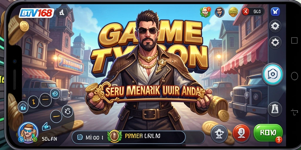 Screenshot gameplay BTV168 menampilkan aksi manajemen Tycoon.