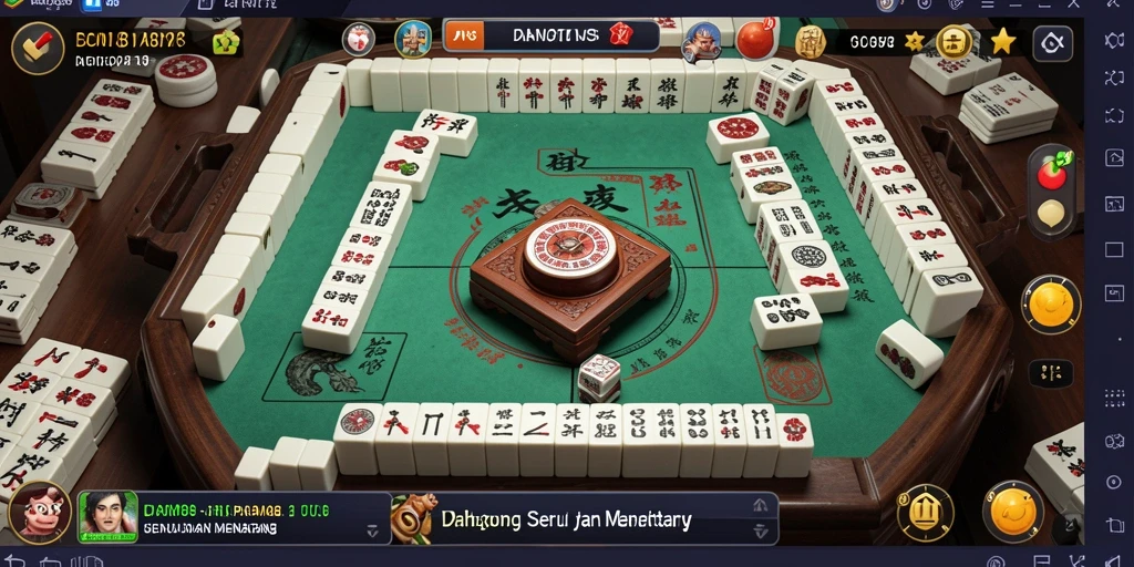 Screenshot gameplay menunjukkan tantangan seru dalam bermain Mahjong di DAM88.