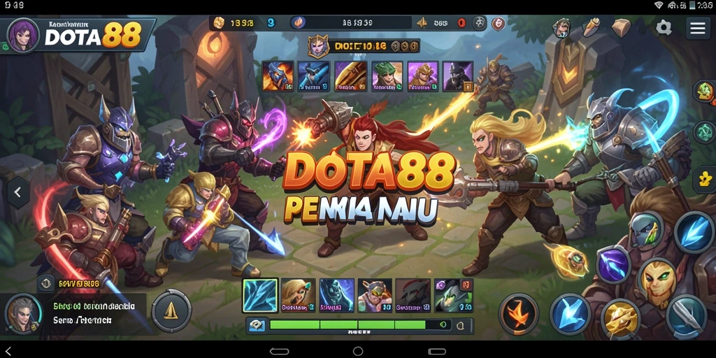 Tampilan gameplay DOTA88 yang menarik dan interaktif.