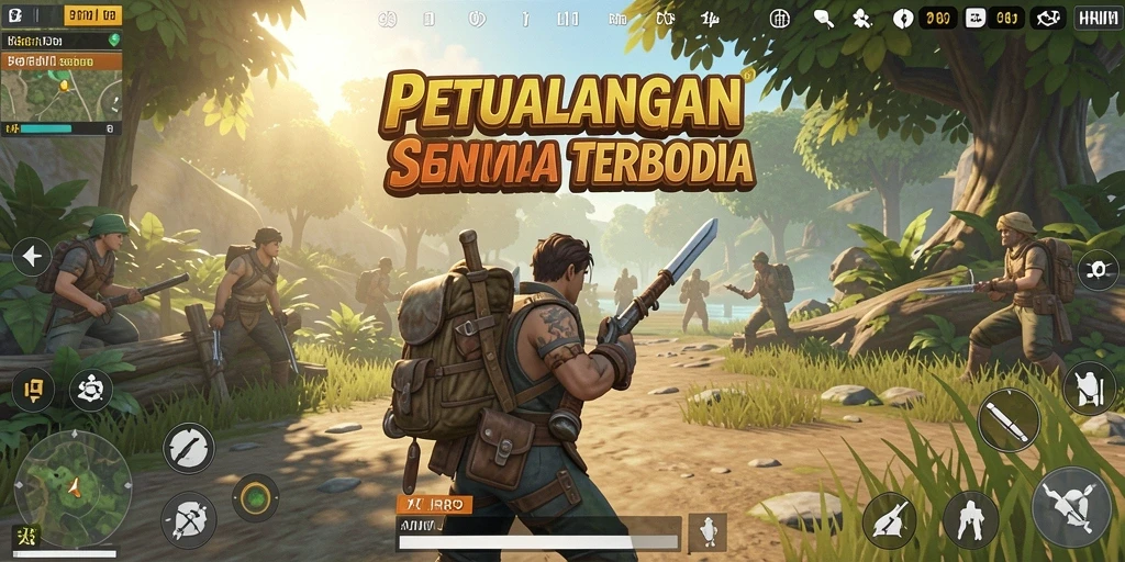 Screenshot gameplay HR89 yang menunjukkan keindahan dunia terbuka.