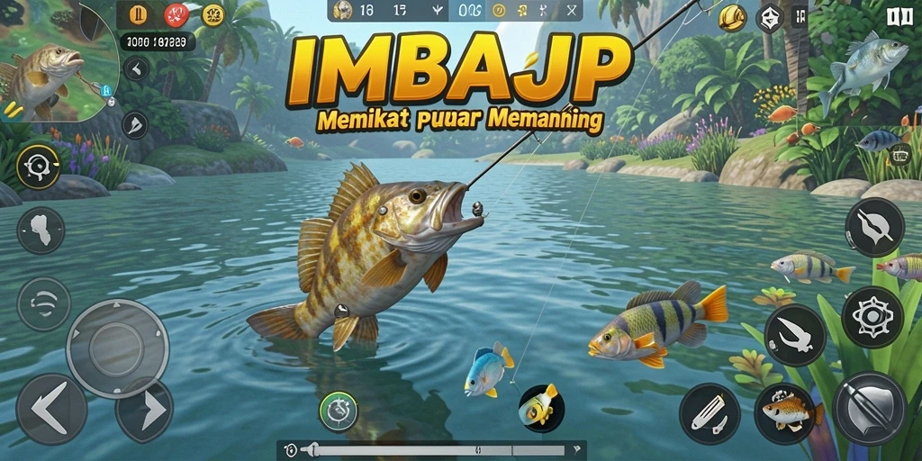 Tangkapan ikan yang menarik dalam gameplay IMBAJP.