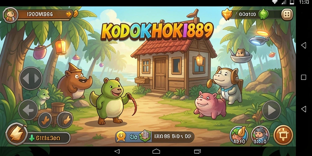 Tampilan gameplay seru dari KODOKHOKI889 yang otomatis.