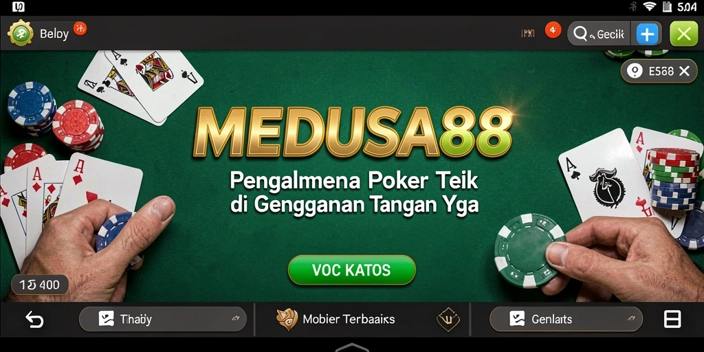 Gameplay menegangkan di MEDUSA88 yang penuh strategi poker.