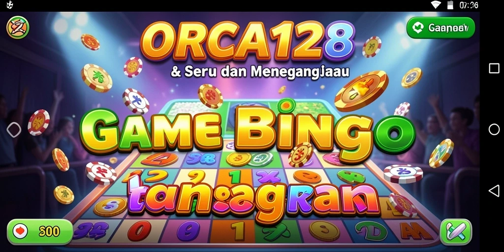 Tampilan antarmuka gameplay Bingo yang menarik di ORCA128.