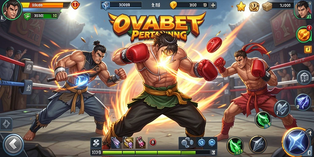 Tampilan aksi seru dari gameplay OVABET yang penuh adrenalin.
