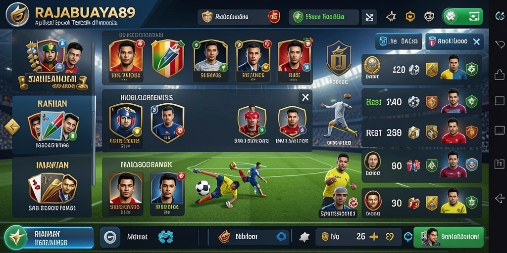 Screenshot <strong>RAJABUAYA89</strong> menampilkan antarmuka taruhan olahraga yang menarik.