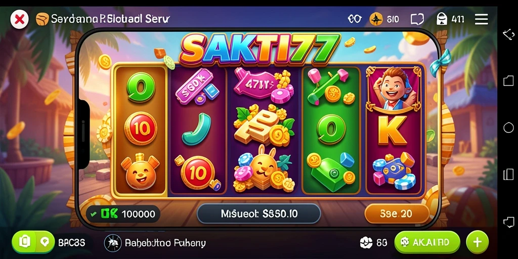 Tampilan gameplay menarik dalam permainan Slot SAKTI77.