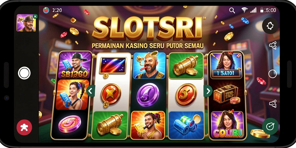 Gambaran gameplay menarik di SLOTSRI, penuh warna dan seru.