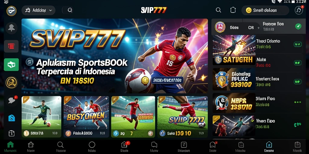 Tampilan gameplay seru dari aplikasi Sportsbook SVIP777.