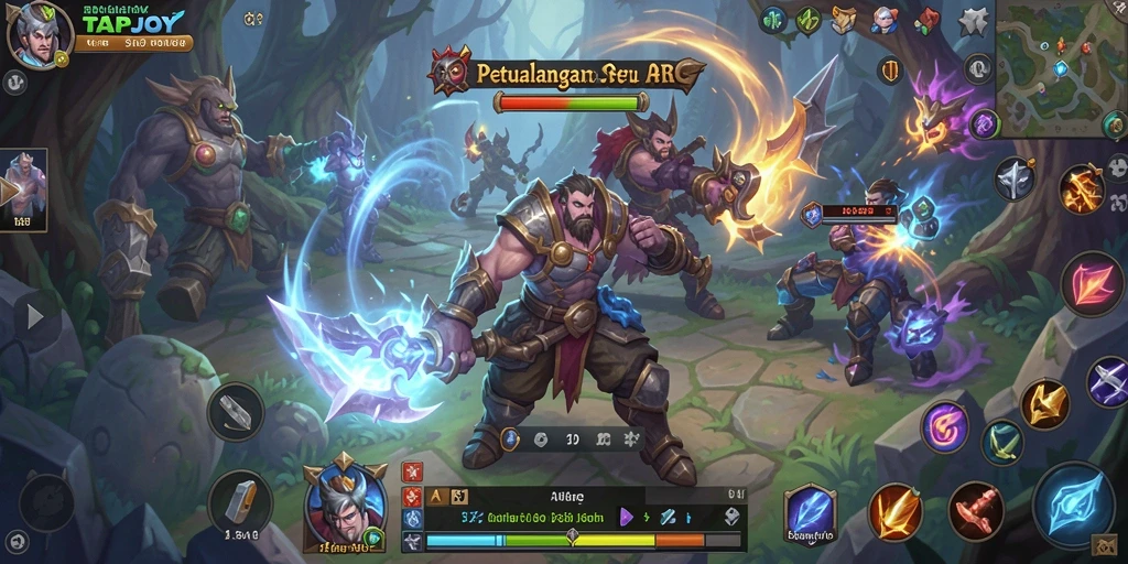 TAPJOY menampilkan aksi seru dalam dunia ARPG yang menawan.