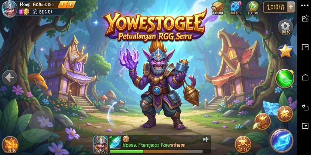 Screenshot menampilkan aksi seru dalam gameplay RPG YOWESTOGEL.